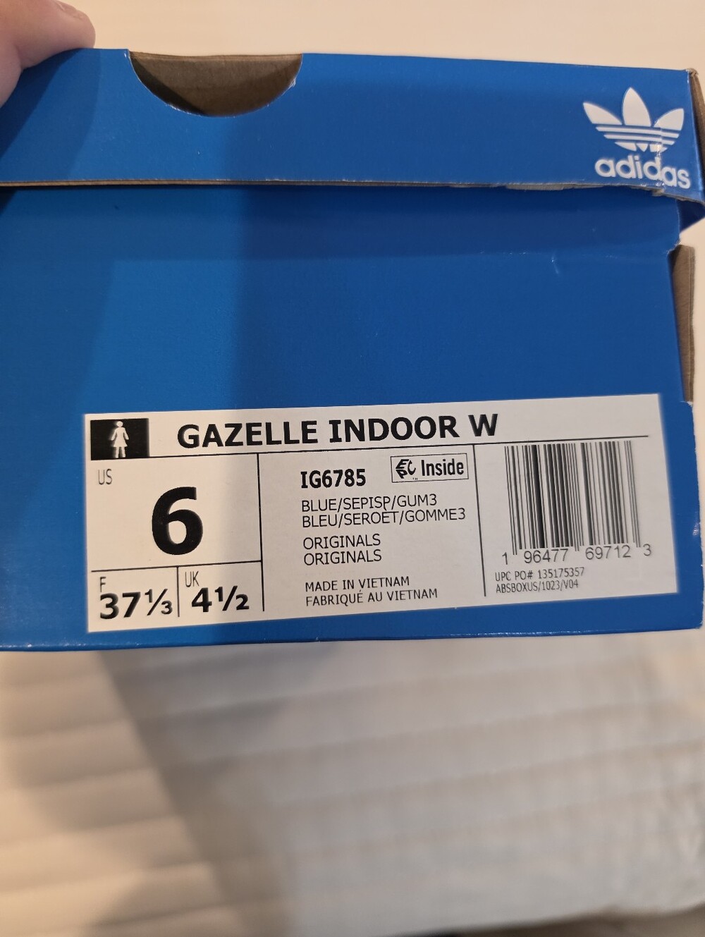 NWB Adidas Gazelle Indoor Sneakers - Picture 5 of 6
